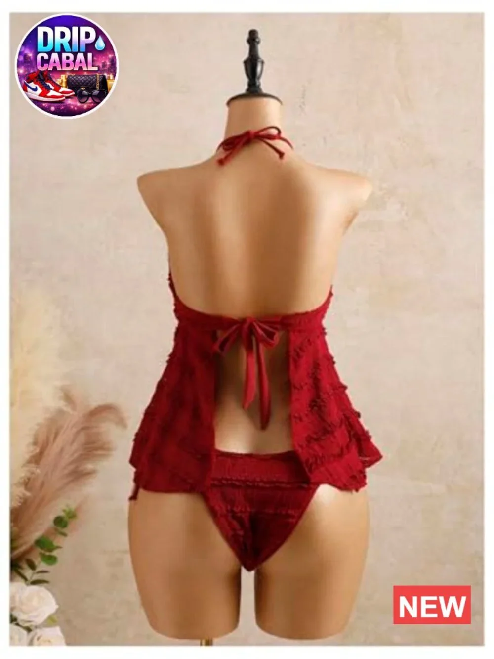 2 Piece Bandeau Tankini Swimsuits Ruffle Tiered Babydoll Tops with Panty